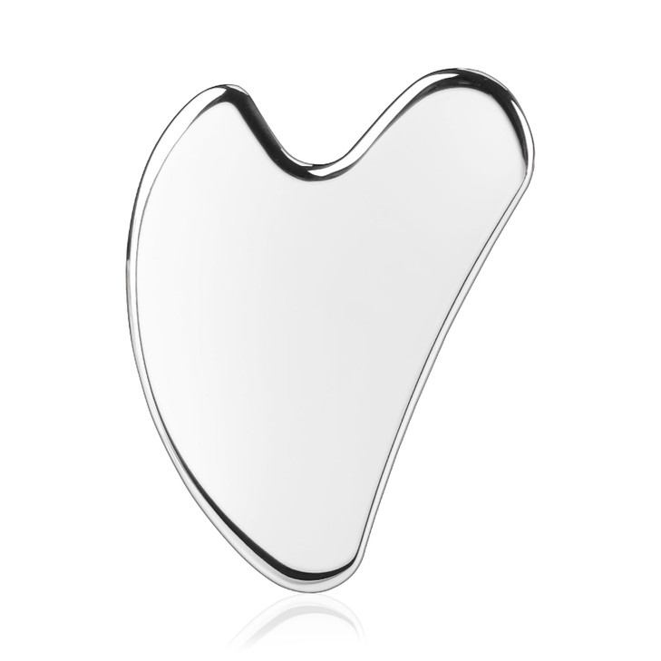 BTYMS Gua Sha Facial Tools Heart Shaped Guasha Tool Stainless Steel Face Sculpting Tool