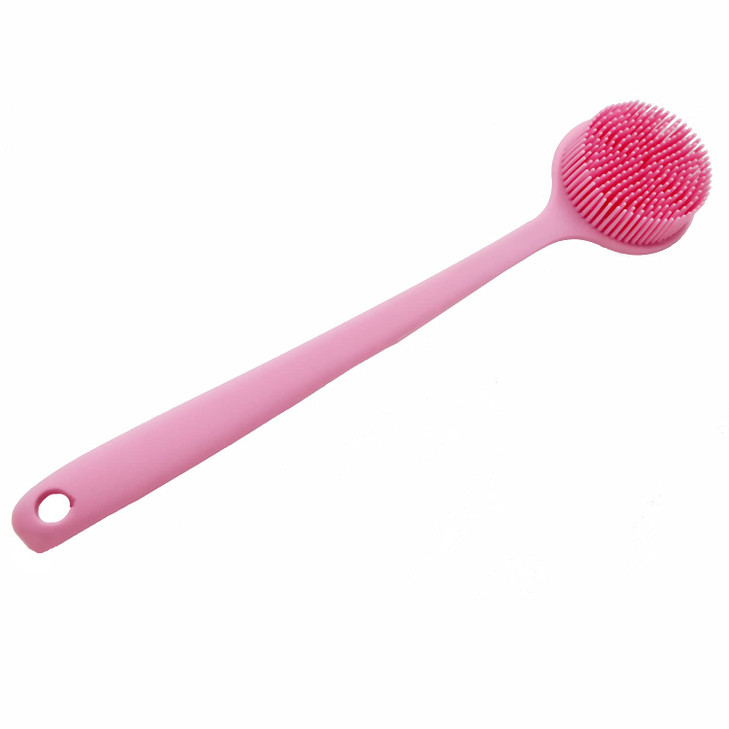 Cinlitek Silicone Body Scrubber Long Handle Back Scrubber for Shower Silicone Body Brush Shower Scrubber for Body Shower