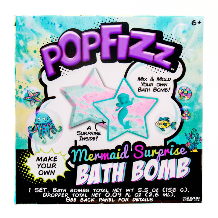 Pop Fizz Make Your Own Glow 85360 Bath Bombs Ocean Breeze Scent