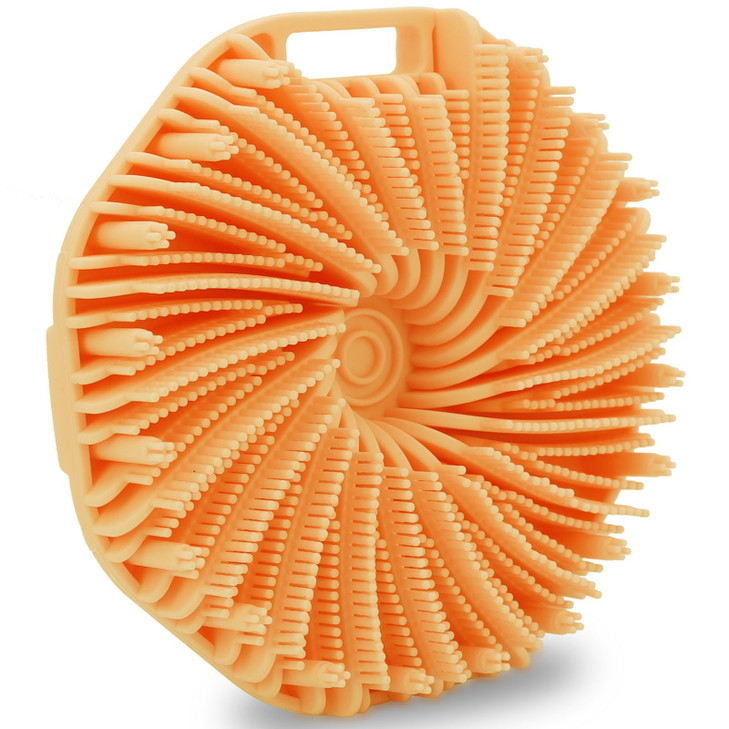 Silicone Body Scrubber Exfoliating Body Scrubber for use in ShowerSilicone Body Brush for Showering and AntiSlippery Han