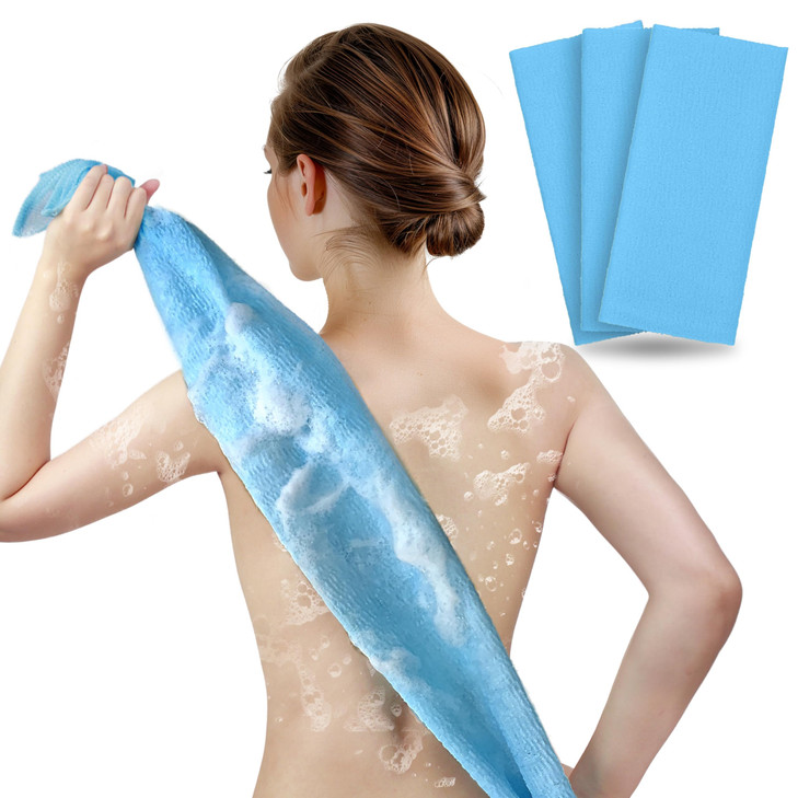 ARCHM Exfoliating Body Towel 3 Pack for Glowing SilkySmooth Skin Japanese Beauty Washcloth for Deep Exfoliation Improved