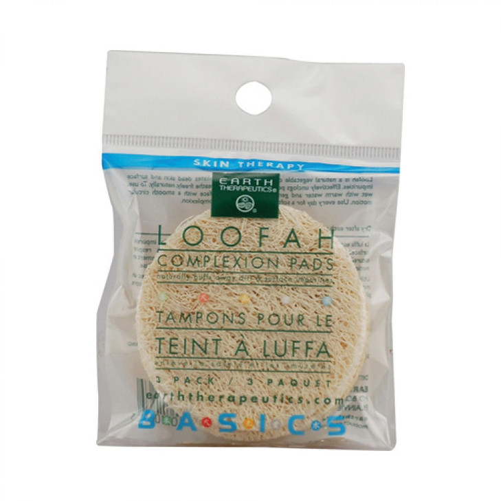 Earth Therapeutics EARTH THERAPEUTICS LOOFAH COMPLEXION DISCS 3 DISC