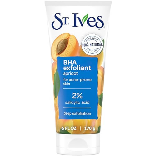 St Ives Acne Control Face Scrub Deeply Exfoliates and Prevents Acne for Smooth Glowing Skin Apricot Made with OilFree Sa