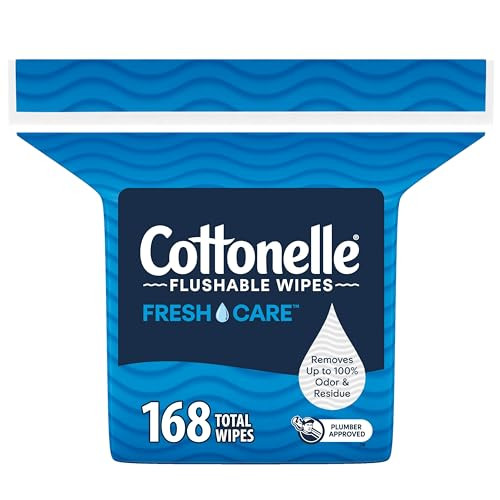 Cottonelle Fresh Care Flushable Wet Wipes Adult Wet Wipes 1 Refill Pack 168 Wipes Per Pack Packaging May Vary