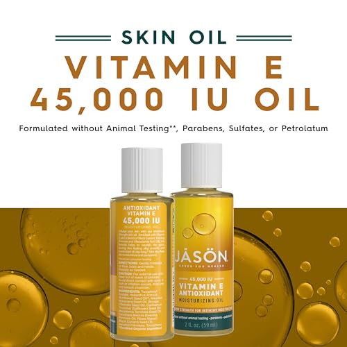 JASON Vitamin E 45000 IU Moisturizing Oil For Maximum Strength 2 Fluid Ounces