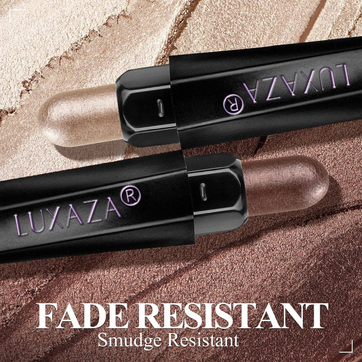 LUXAZA 6PCS Eyeshadow Stick Makeup Sets,Dark Brown Shimmer Eyeshaow Pencil, Long Lasting Metallic Eye Shadow,Eye Brightener Stick Pencil Crayon, A02- online at globaldelivered