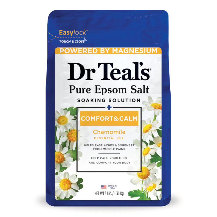 Dr Teals Epsom Salt Soaking Solution Chamomile 48 Oz