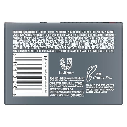 Dove MenCare Mens Bar Soap Deep Clean 4 Bar More Moisturizing Than Bar Soap Effectively Washes Away Bacteria Nourishes Y
