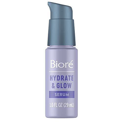 Bioré Hydrate & Glow Face Serum for Dry, Sensitive Skin with Hyaluronic Acid, Coconut Water and Prebiotics, Dermatologist Tested Face Serum, Fragranc online at globaldelivered