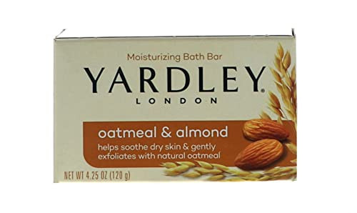 Yardley of London Naturally Moisturizing Bar Soap Oatmeal Almond 31 Free