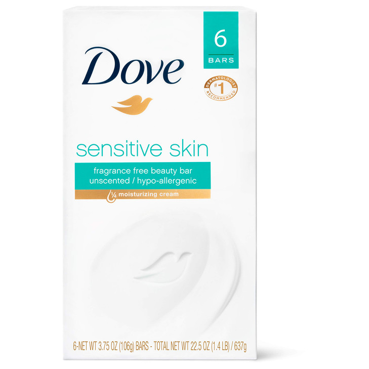 Dove Beauty Bar Gently Cleanses and Nourishes Sensitive Skin Effectively Washes Away Bacteria While Nourishing Your Skin