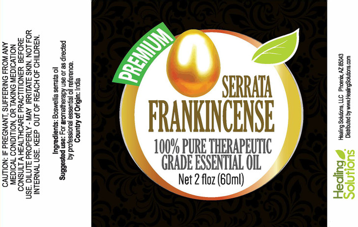 Healing Solutions 60ml Oils Frankincense Essential Oil 2 Fluid Ounces