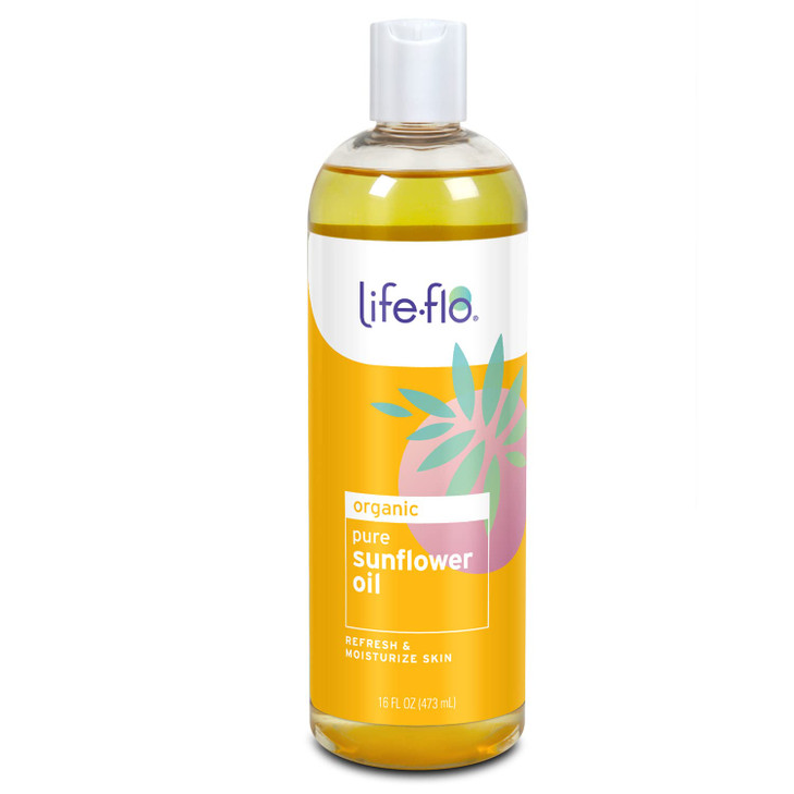 LIFEFLO Carrier Oil 16oz Pure Sunflower Oil
