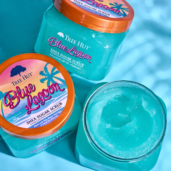 Tree Hut Blue Lagoon Shea Sugar Scrub, Exfoliating, Hydrating & Moisturizing Body Scrub with Shea Butter & Nourishing Essential Oils, Smooth & Soften online at globaldelivered