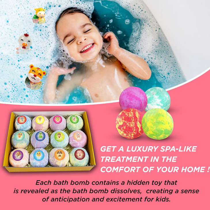 Levitural Bath Bombs Gift Set Organic Natural Spa Fizzies for Relaxation Moisturizing and Aromatherapy Perfect for Women
