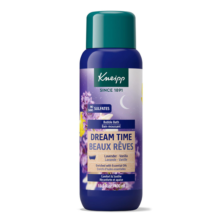 Kneipp Dream Time Lavender Vanilla Aromatherapy Bubble Bath Good for Unwinding Before Bed Vegan Sulfate Free 135 fl oz U