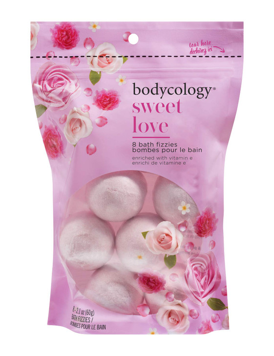 Bodycology Sweet Love Bath Soak Fizzies Bombs 821 Oz Balls