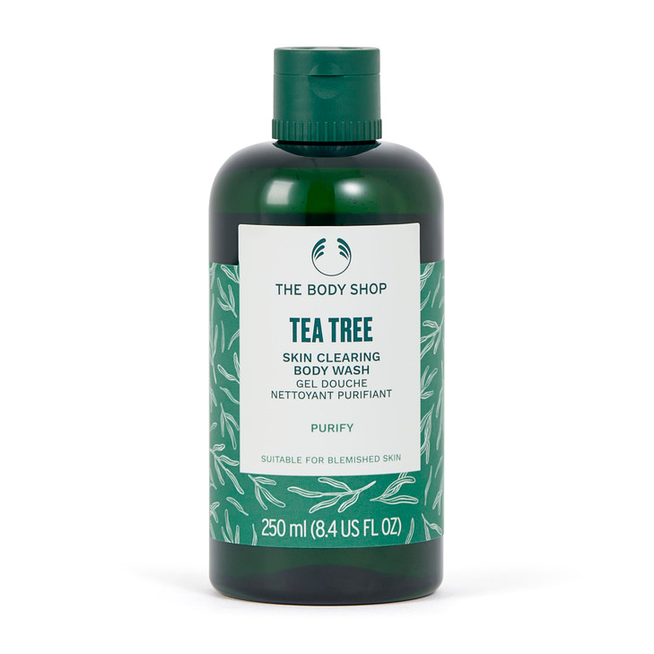 The Body Shop Tea Tree Skin Clearing Body Wash Daily Wash for Clearer Looking Skin For Oily Blemished Skin 84 oz