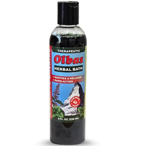 Olbas Herbal Bath Sore Muscle Bath Soak Natural Muscle Relaxer Bath Each Aromatic Swiss Formula with Essential Oils Chlo