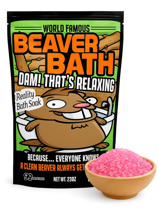 Beaver Bath Soak Pink Bath Salts Funny Spa Gift for Women Men Hilarious Bachelorette Party Favor Birthday Gift Christmas
