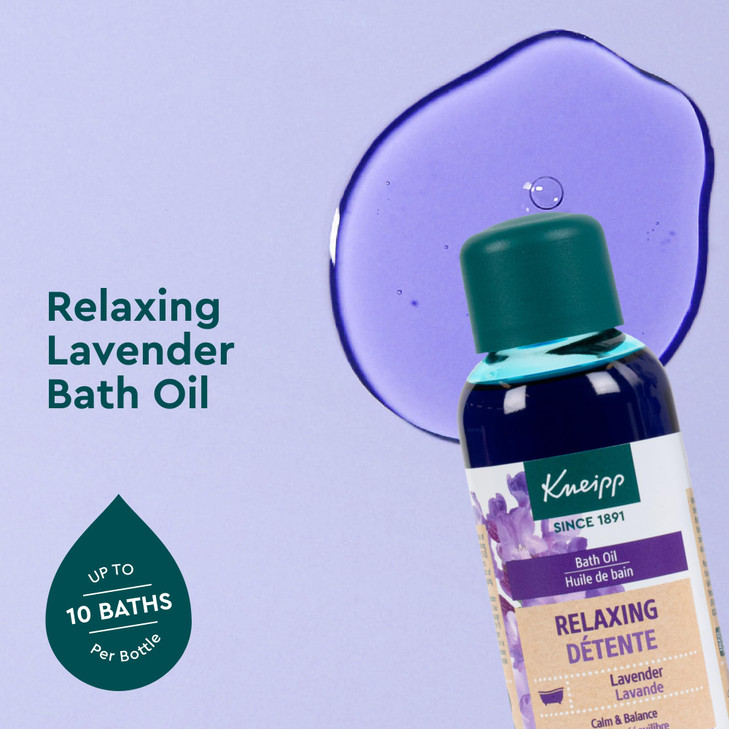 Kneipp Relaxing Lavender Bath Oil Good for Relaxation Any Time of Day Vegan 338 fl oz Up to 10 Baths