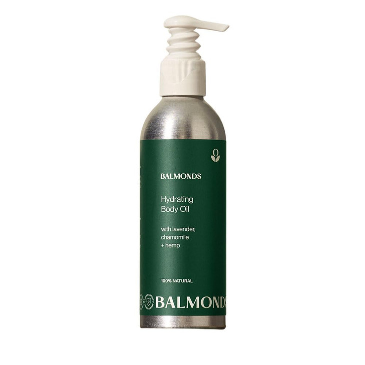 Balmonds Hydrating Body Oil 100 Natural Skin Oil For Dry Sensitive Skin Fragrance Free Made With Chamomile Lavender Vega