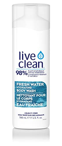 Live Clean Body Wash Hydrating Fresh Water 17 Oz