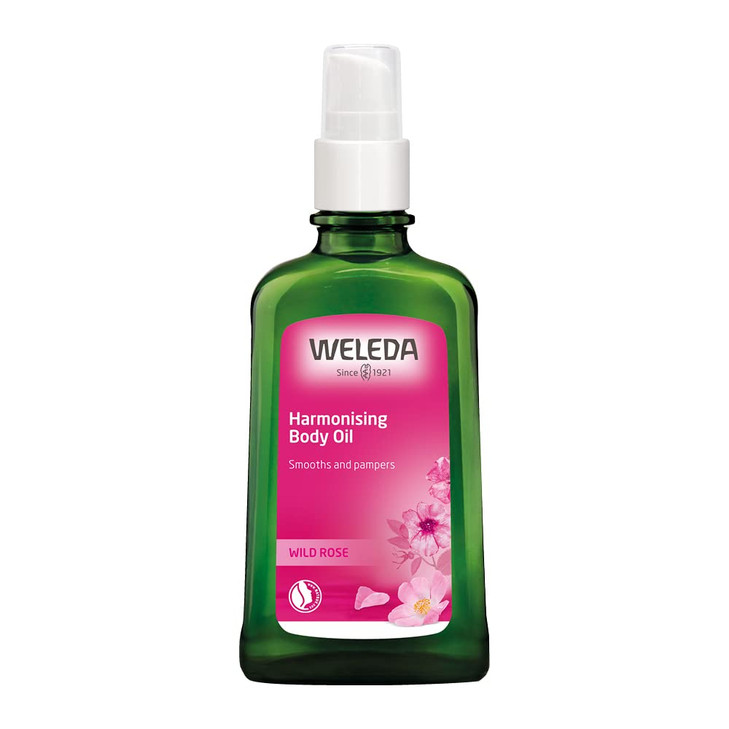 Weleda Pampering Wild Rose Body and Beauty Oil 34 Fluid Ounce Plant Rich Body and Beauty Oil with Wild Rose Sweet Almond
