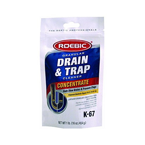 Roebic Laboratories K67 Granular Concentrate Drain and Trap Cleaner 16Ounce Bag