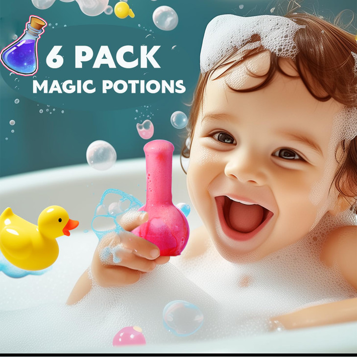 MeCids Magic Potion Bubble Bath Bombs for Kids Bath Color Tablets Bath Potions for Toddlers Ages 412 Fun Science Kit Gif