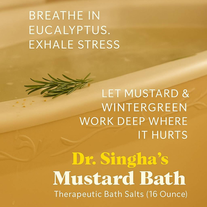 Dr Singhas Mustard Bath Therapeutic Bath Salts 16 Ounce