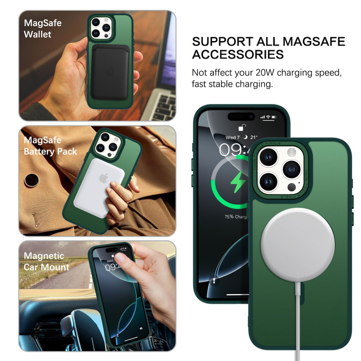 BENTOBEN for iPhone 16 Pro Max Case [Compatible with Magsafe] Translucent Matte Magnetic iPhone 16 Pro Max Phone Case Slim Thin Shockproof Women Men