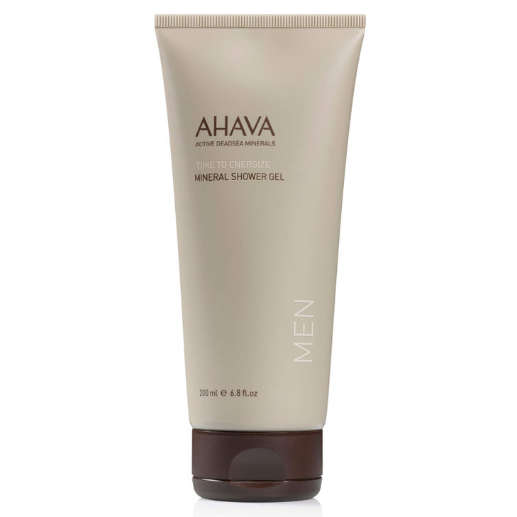 AHAVA Time To Energize Mens Mineral Shower Gel Refreshing Shower Gel Soothing Energizing SkinFriendly Cleanser with Osmo