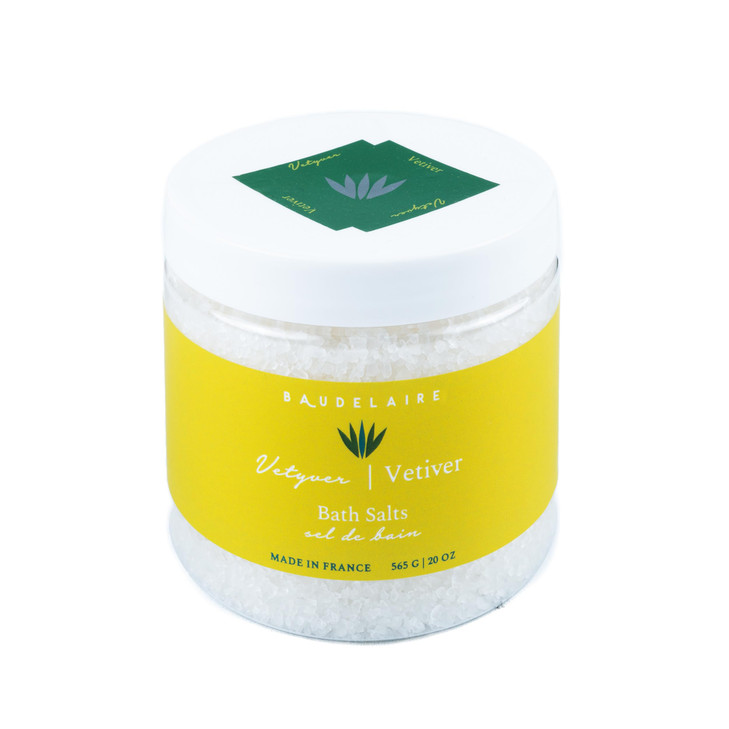 Provence Sante Relaxing Bath Salt Luxury and Soothing Soak Aromatic Vetiver Scent Made in France 20 Oz