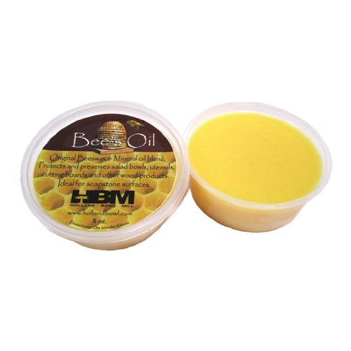 Bees Oil Salad Bowl Wood Conditioner 8 Oz Tub Holland Bowl Mill