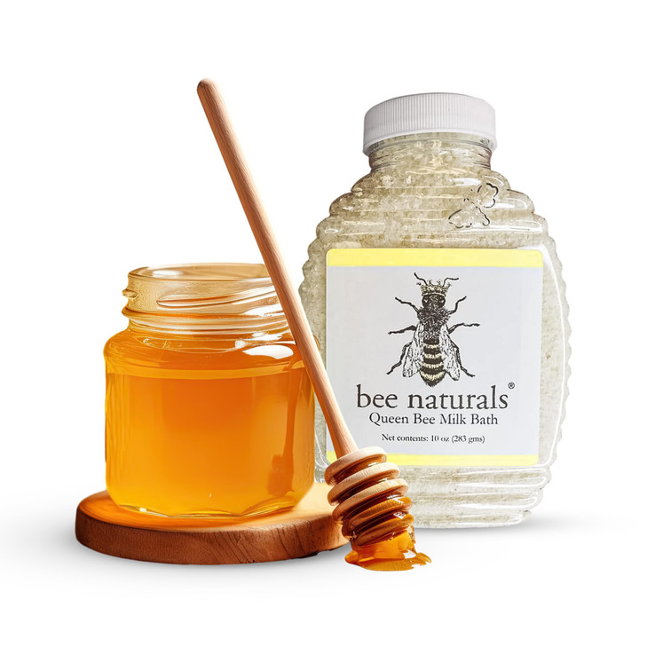 Bee Naturals Queen Bee Milk Bath 10oz Orange Scented Epsom Salt Bath Relaxing Nourishing for Soft Skin All Ages