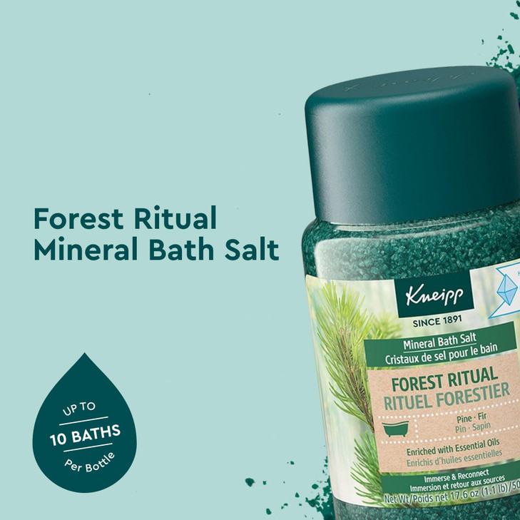 Kneipp Forest Ritual Pine Fir Mineral Bath Salt with Pine Fir 176 oz Up to 10 Baths