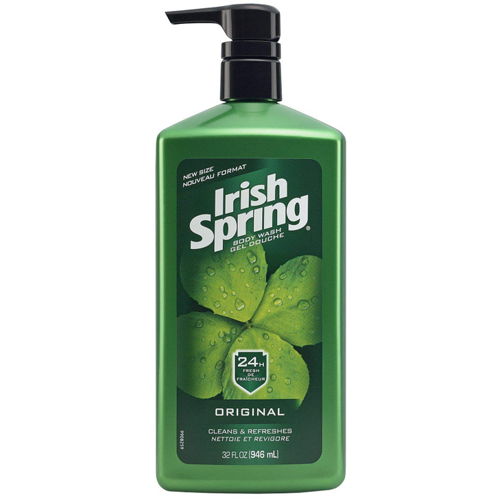 Irish Spring Mens Body Wash Pump Original 32 Fluid Ounce