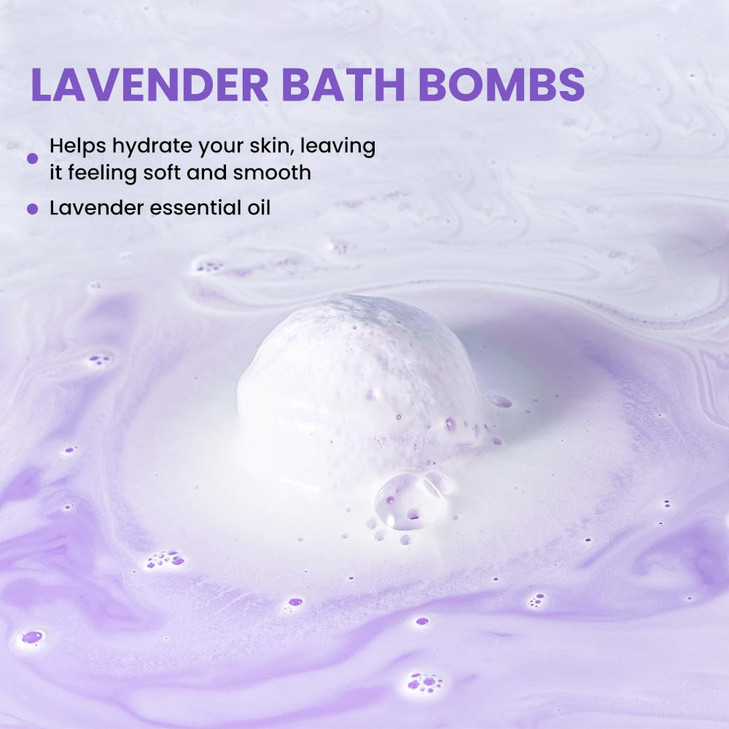 BODY EARTH Bath Bombs Gift Set for Women 10 X 35 oz Essential Oils Lavender Handmade Birthday Gift Idea for Family Women