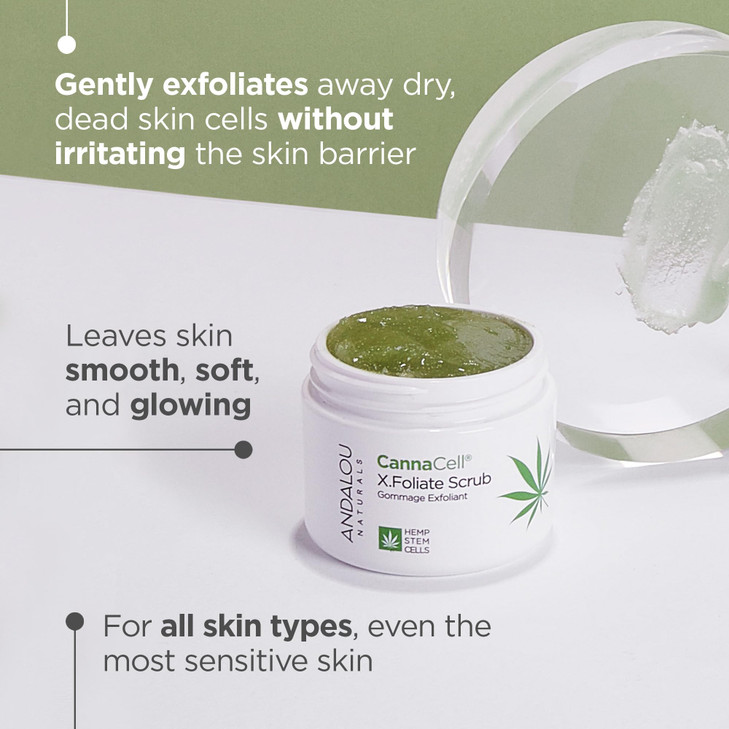 Andalou Naturals CannaCell XFoliate Scrub 17 Ounces