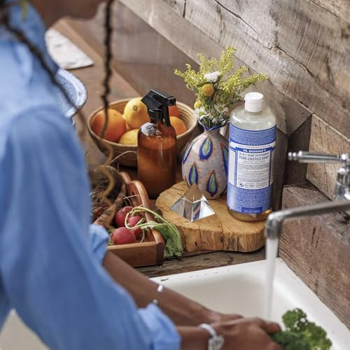 Dr Bronners Peppermint Liquid Castile Soap 32 FZ
