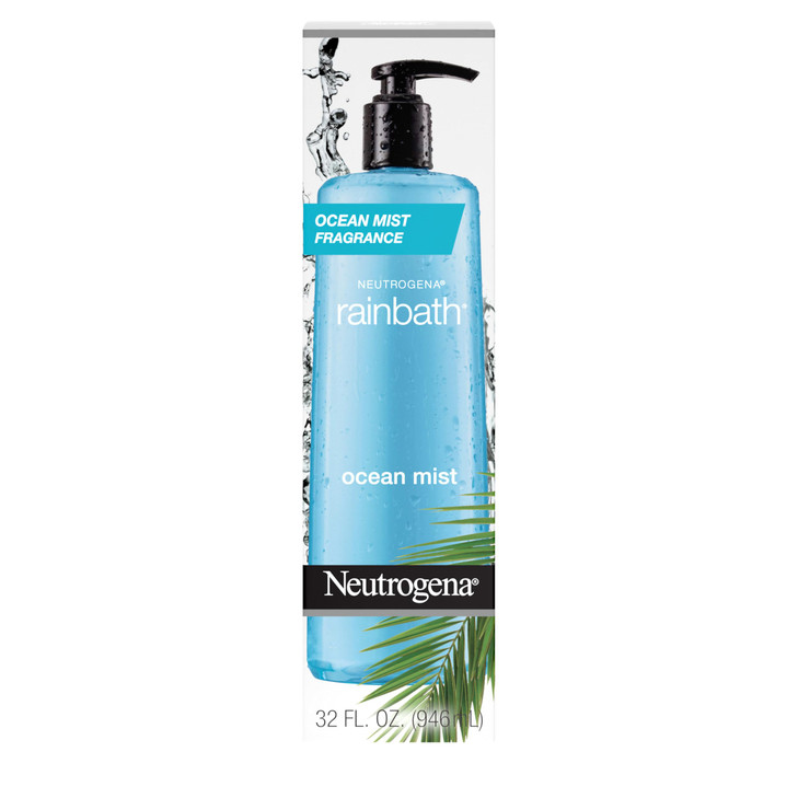 Neutrogena Rainbath Replenishing Shower and Bath Gel Refreshing Body Wash with Moisturizing Formula for Soft Skin Ocean
