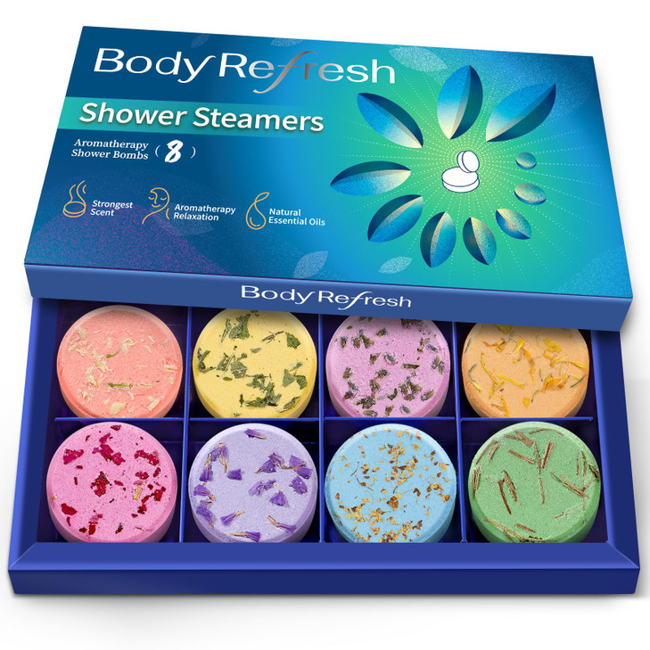 Shower Steamers Aromatherapy Birthday Gifts for Women 18 Pack Shower Bombs with Essential Oils Self Care Gifts for Women
