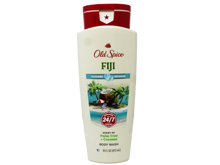 Old Spice Fresher Collection Fiji Scent Mens Body Wash 16 Oz Pack of 3