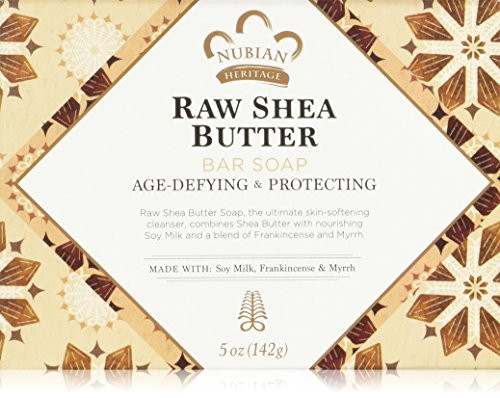 Nubian Heritage Bar Soap Raw Shea and Myrrh 5 Ounce Pack of 6