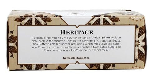 Nubian Heritage Bar Soap Raw Shea and Myrrh 5 Ounce Pack of 6