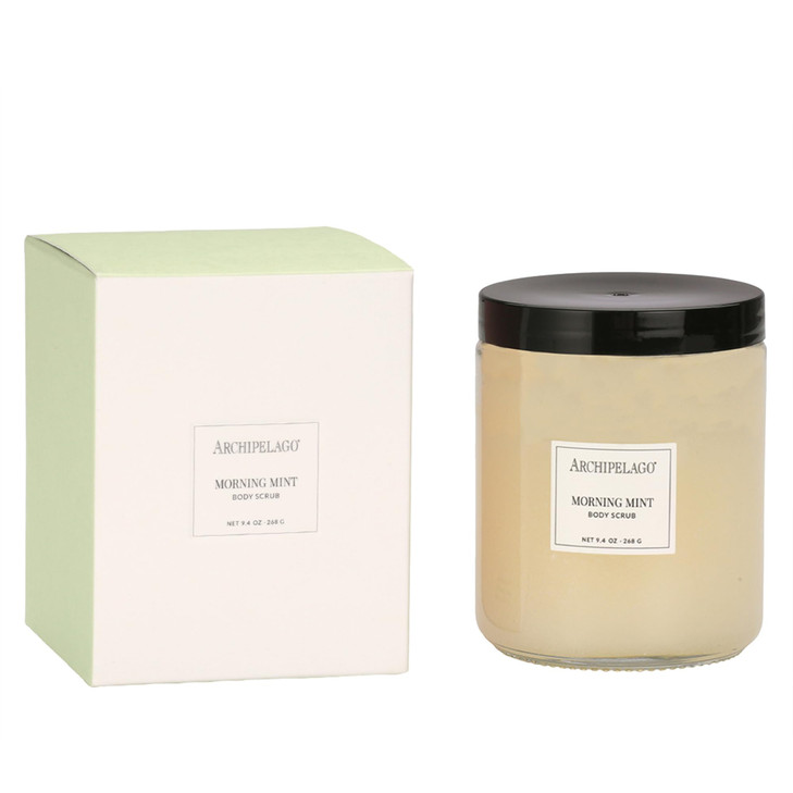 Archipelago Botanicals Morning Mint Body Scrub Exfoliating Body Scrub for Rejuvenated Smooth and Glowing Skin Made with