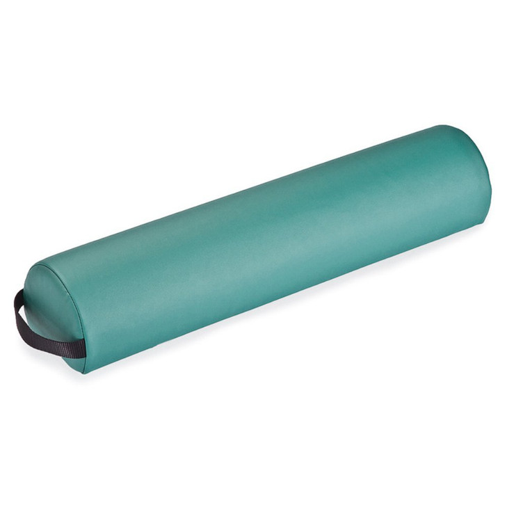EarthLite Massage Bolster Pillow 34 Round Durable Easy to Clean 100 PU Upholstery incl Strap HandleProfessional Quality