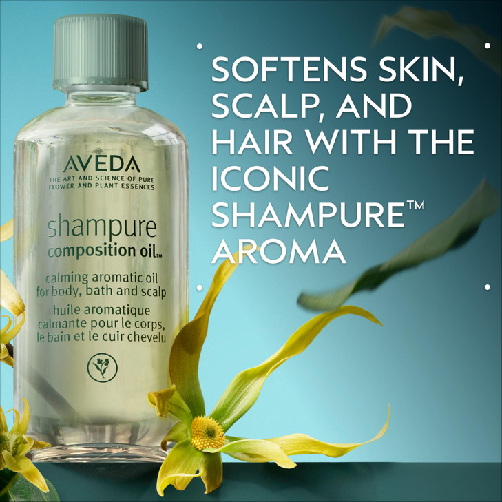 Aveda Shampure Composition Oil Bath Body Scalp with Meadowfoam Oil Certified Organic Sunflower Calming Aroma of Certifie