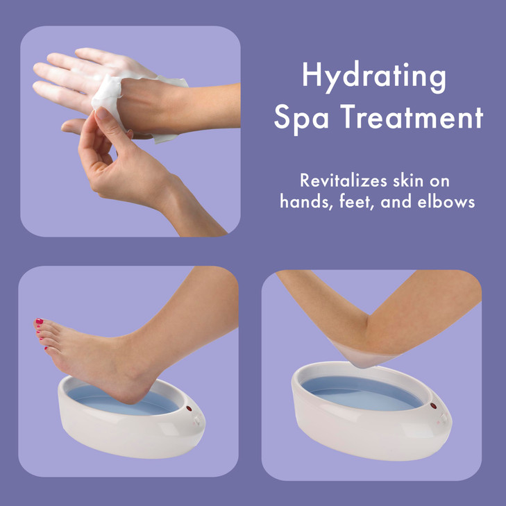 True Glow by Conair Paraffin Wax Machine for Hand and Feet Paraffin Bath for Hands Includes 1lb Moisturizing Paraffin Wa